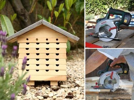 Le DIY d’une lectrice : un gîte à insectes. gite scie bosch