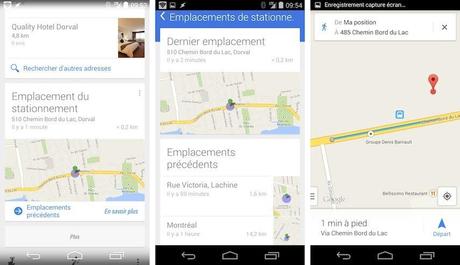 google now android enplacement du stationnement 1 Google Now vous indique à quel endroit vous avez garé votre auto [Android]