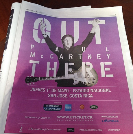 Le Costa Rica attend Paul McCartney pour #outthere Le Costa Rica attend Paul McCartney pour #outthere