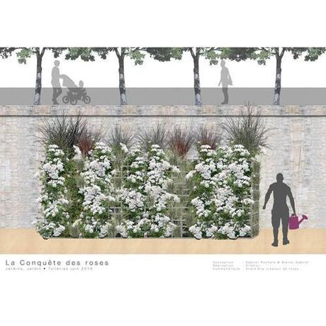 ANDRE EVE, CITEFLOR et L’ATELIER GABRIEL vont associer à Jardins Jardin 2014 des rosiers adaptés à la culture verticale, incroyablement florifères et très résistants aux maladies