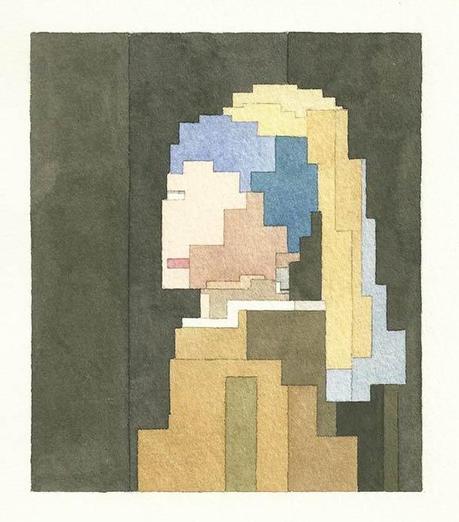Les aquarelles 8BIT de Adam Lister Adam-Lister-8-bit-painting-8