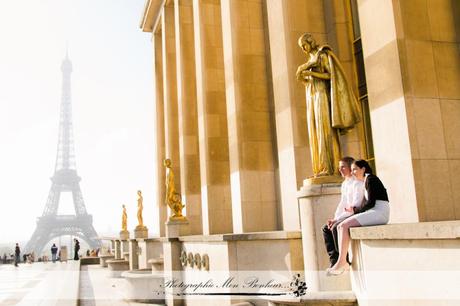 deux amoureux, paris, photographe trocadéro, portrait de couple, séance photo de couple à la Tour Eiffel, Trocadéro, une séance couple