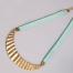 Mode bio : les coups de coeur pour la saison printemps été 2014 Collier équitable Tissu Daim et Laiton so Capristi Collier Tissu Daim et Laiton couleur menthe en laiton recyclé travaillés artisanalement au Kenya. Prix indicatif : 54€ sur le site www.socapristi.com
