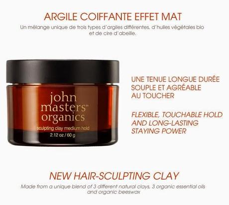 Hair-sculpting clay : l'argile coiffante effet mat signée John Masters Organics Hair-sculpting clay : l'argile coiffante effet mat signée John Masters Organics