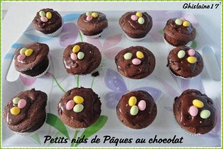 Petits nids de Pâques au chocolat 