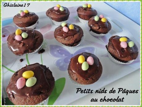 Petits nids de Pâques au chocolat 