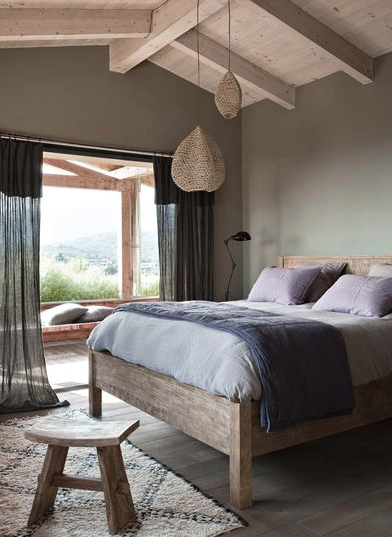 chambre nature bois Porto Vecchio Côté maison via Nat et nature Une maison de vacances comme on en rêve