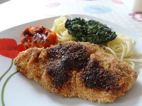 Escalopes de poulet panées au son d'avoine Escalopes de poulet panées au son d'avoine