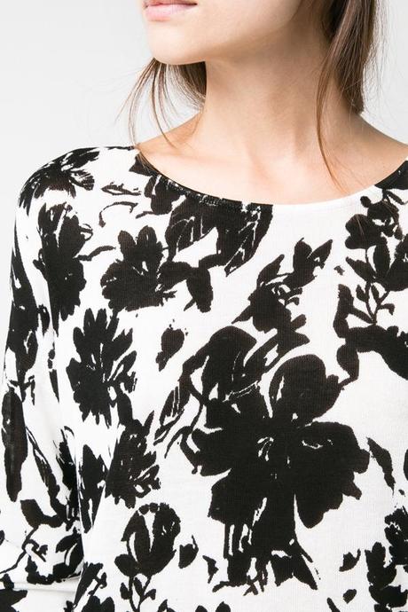 PULL-OVER FLORAL BICOLORE