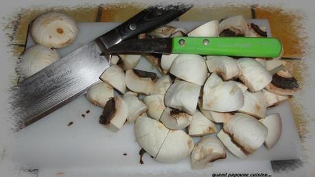 DOS DE CABILLAUD, CHAMPIGNONS DE PARIS POELES SAUCE CREME AUX CREVETTES dos de cabillaud-1791