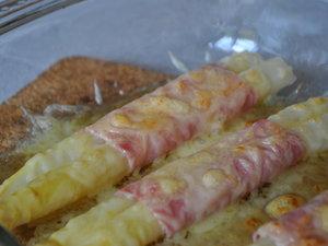 Asperges gratinées au jambon cru et au sirop d'érable◘ Asperges gratinées au jambon cru et au sirop d'érable◘