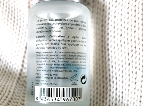 De la soie dans mes cheveux avec 7ème élément 7ème élément sérum protéines soie