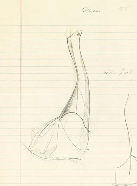 The Swan : une robe exceptionnelle de Charles James Sketch-swan-gown-1955---Charles-James---MET-3.jpg