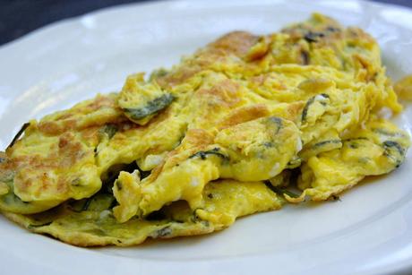 Omelette aux asperges sauvages