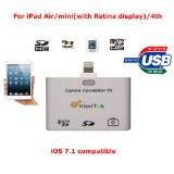 Comment lire une carte SD ou SD-HC sur iPad Air KiwiTek® 3-in-1 camera connection kit for iPad Air/4th/mini( with Retina display) allows you to download photos and videos from camera to iPad easily. It also provides alternative solution to iTune for transferring media files from PC to iPad.USING T...