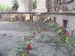 Gerbes de fleurs/Maison des syndicats/Crédits photo/Alexandre Sivov