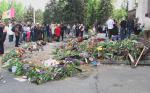 Gerbes de fleurs/Maison des syndicats/Crédits photo/Alexandre Sivov