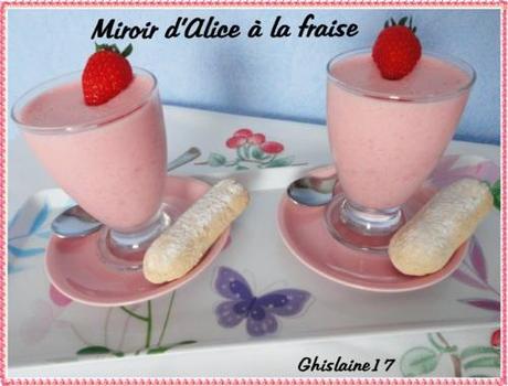 Miroir d'Alice à la fraise