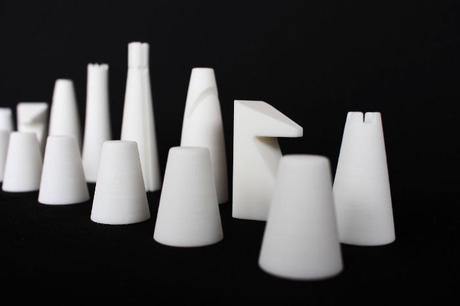 ZWEIG le jeu d'échec monochrome imprimé en 3D par BYAM ZWEIG le jeu d'échec monochrome imprimé en 3D par BYAM