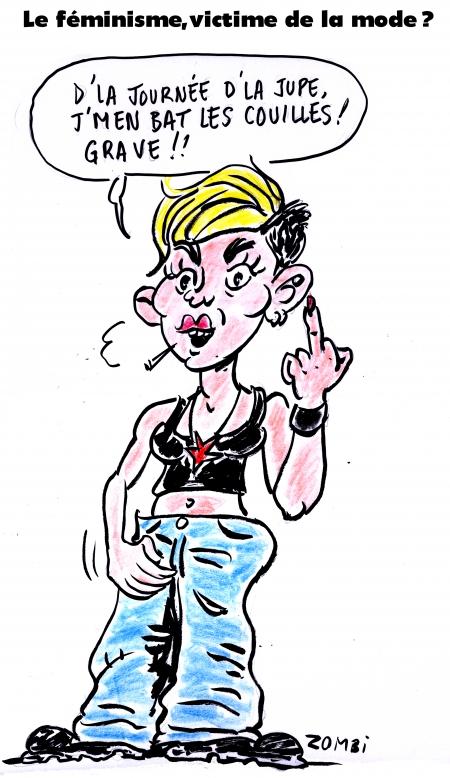 La semaine de Zombi webzine,bd,gratuit,zébra,fanzine,bande-dessinée,caricature,journée,jupe,nantais,ségolène royal,miley cyrus,valérie trierweiler,socialiste,dessin,presse,editorial cartoon,zombi