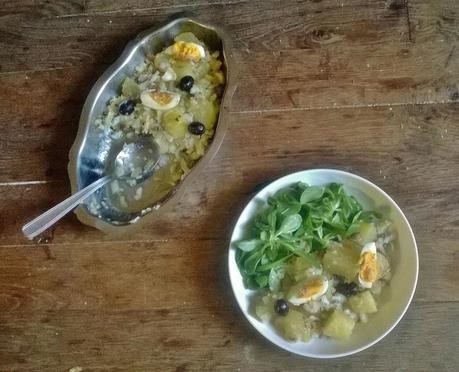 Bacalhau a gomes de sà...Morue aux Pommes de Terre, Huile d'olive et aux Oignons WP_20140517_021