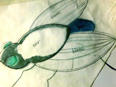 DIY I Un sweat shirt mouche! 2