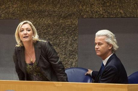 Marine Le Pen et le Néerlandais Geert Wilders.
