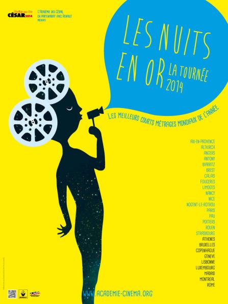 Les Nuits en Or du Court Métrage 2014 © Manuela Dahan pour l'Académie des Césars 2014