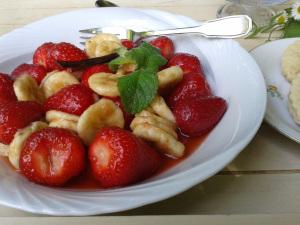salade fraises et bananes