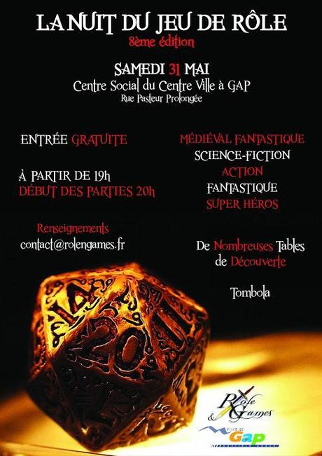 8ème Nuit du Jeu de Rôle à Gap nuit du jeu de role 8ème Nuit du Jeu de Rôle à Gap