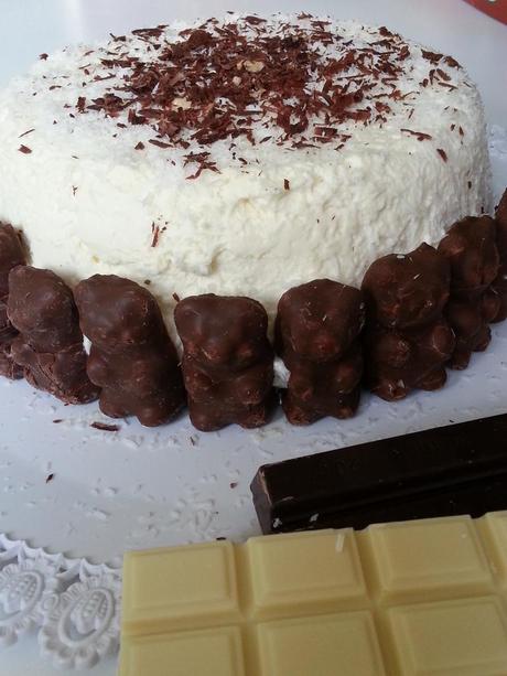 Charlotte chocolat blanc et ses petits oursons