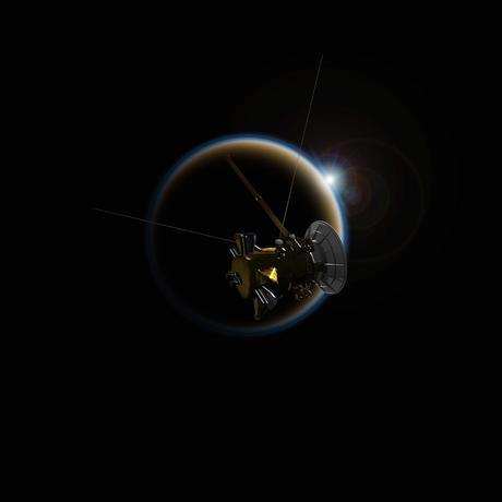 TitanSunRise_Cassini