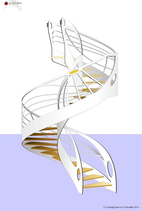 Escalier colimaçon design