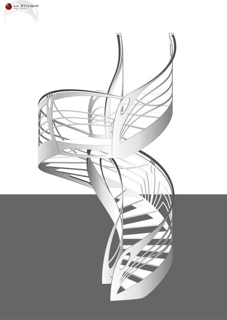 Escalier hélicoïdal design