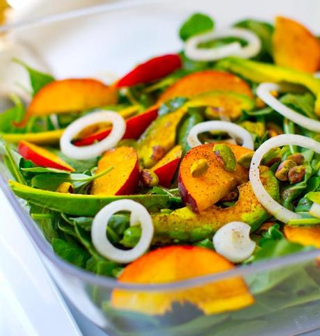 16 idées de salade sucré salé ! salade sucrée salée peche