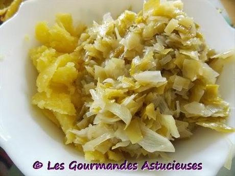 Pommes de terre farcies aux poireaux et au Bleu de Bresse