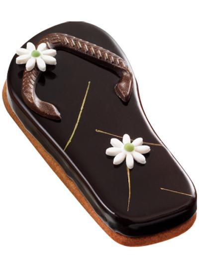 Le retour des tongs… en pâtisserie ! tong chocolat arnaud larher