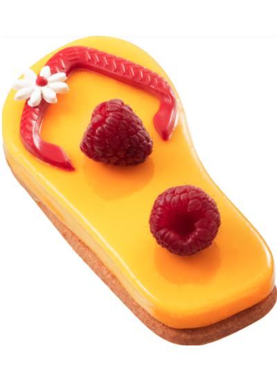 Le retour des tongs… en pâtisserie ! tong lola framboise arnaud larher