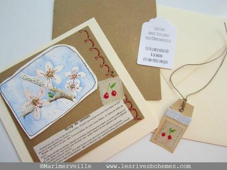 Petits pinceaux et carterie Marimerveille Marimerveille Carte secret 9 le temps des cerises