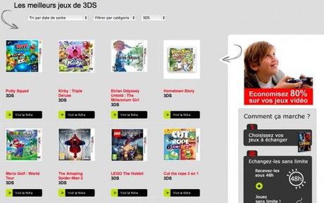 Louer des jeux vidéo en Belgique avec Gamoniac Gamoniac 3DS
