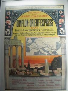Affiche de publicité de l'Orient Express