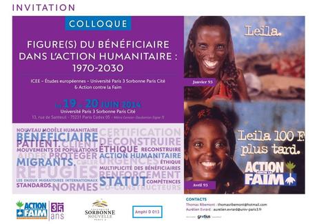 Colloque : « Figure(s) du bénéficiaire dans l’action humanitaire : 1970-2030 » Colloque : « Figure(s) du bénéficiaire dans l’action humanitaire : 1970-2030 »