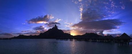 Couleur du soir de l'autre côté de la Terre, Bora Bora, Polynésie Française