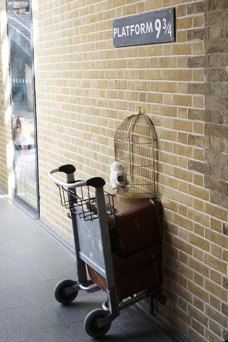 La platforme 9 3/4 à Kings Cross comme dans Harry Potter - Londres platforme 9 3/4 Kings Cross Harry Potter - Weekend à Londres la capitale anglaise