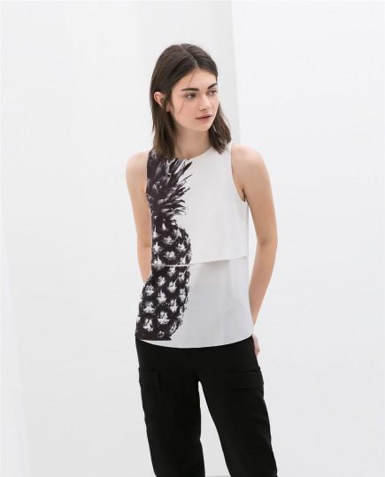 Cami ananas Zara Cami ananas Zara