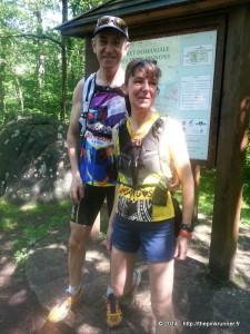 Running a deux en Foret de FONTAINEBLEAU 20140608_115240