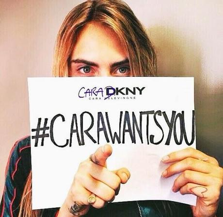 Cara Delevingne pour DKNY... Cara Delevingne pour DKNY...