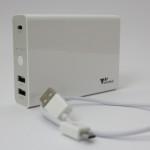Batterie externe haute capacité pour smartphone Amzdeal Pure câble USB