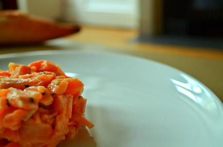 tartare aux deux saumons the red dress