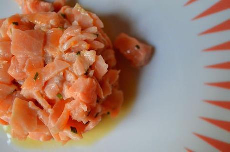 tartare aux deux saumons the red dress